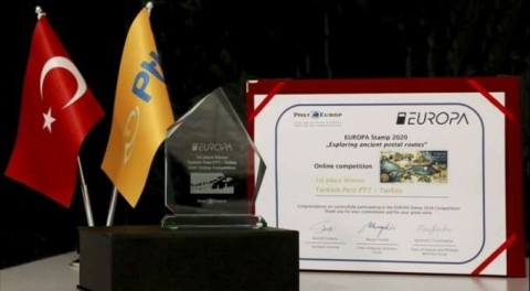 PTT, 'En İyi Avrupa Pulu Yarışması'nda birinci oldu!