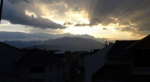 Bursa'da gün batımı mest etti