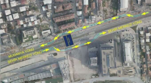 Bursa Mudanya Yolu'nda trafik düzenlemesi! Söküm işlemi yapılacak...