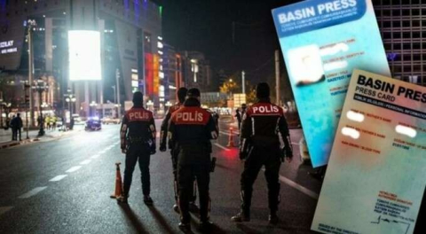 Sahte sarı basın kartı düzenleyip, kısıtlamaları deldiler