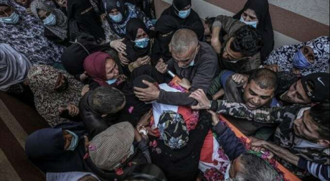 İsrail'in naaşını 3 yıl sonra teslim ettiği Filistinli çocuk defnedildi!