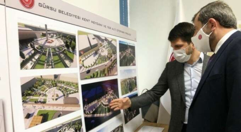 Yeni kent meydanı Gürsu'nun kalbi ve simgesi olacak!