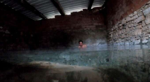 Bursa'da termal keyfi! Derenin bir tarafı 40, diğer tarafı 5 derece akıyor!