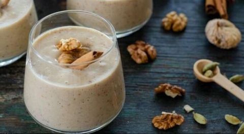 Şekersiz incirli hurmalı muhallebi tarifi!