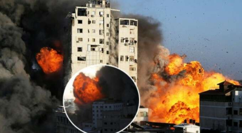 Televizyonlar canlı yayınlıyor! Saniyeler içinde yerle bir