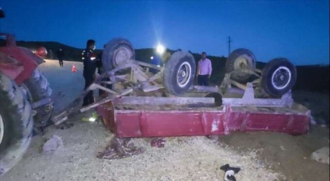 Başkentte traktörün devrilmesi sonucu 3'ü çocuk 4 kişi hayatını kaybetti!