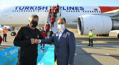 A Milli Futbol Takımı Azerbaycan'da