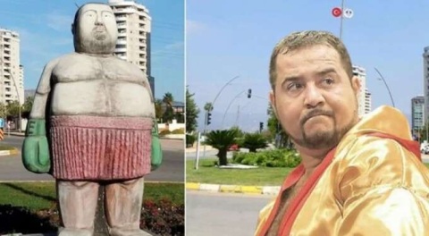 Mersin ucubesini vinç bile sökemedi!