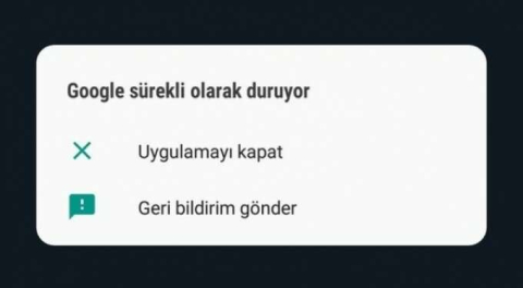 Google durduruldu hatası neden oluyor, çözümü ne?