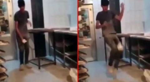 Daha neler göreceğiz? Ekmek hamuruyla top gibi oynadılar