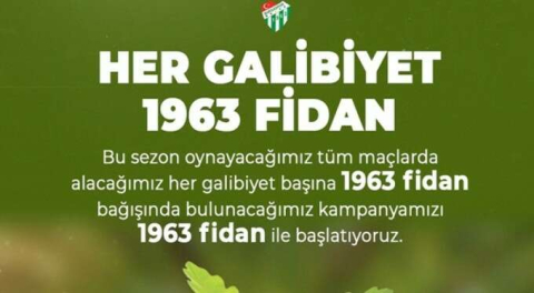 Bursaspor'dan örnek proje