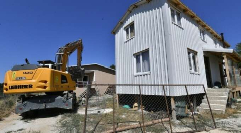 Bursa'da Uludağ bölgesindeki kaçak yapılar yıkıldı