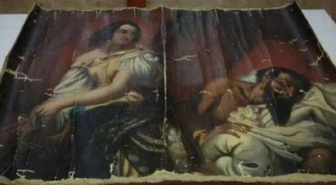 Operasyonda ele geçirilen 140 yıllık Yahya Peygamber tablosu, orijinal çıktı