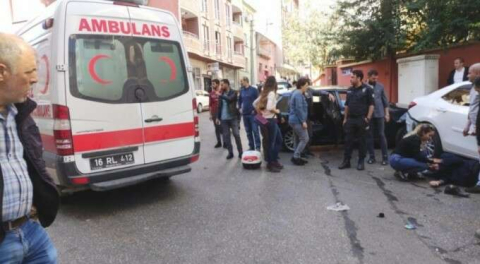 Bursa'da frenleri tutmadı, faciadan dönüldü...