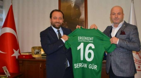 Bursaspor'dan İl Milli Eğitim Müdürü Serkan Gür'e ziyaret