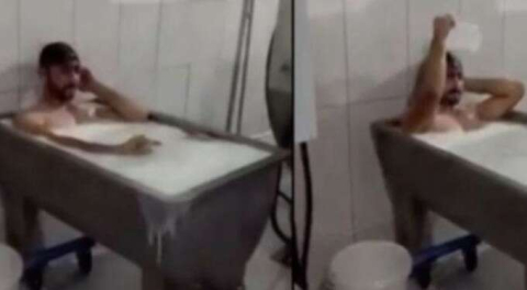 Süt kazanındaki banyo olayında yeni gelişme!