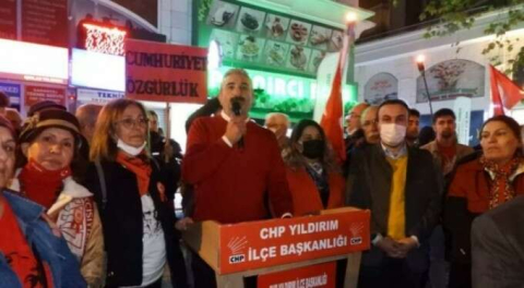 CHP Yıldırım İlçe Başkanlığı'ndan Cumhuriyet yürüyüşü