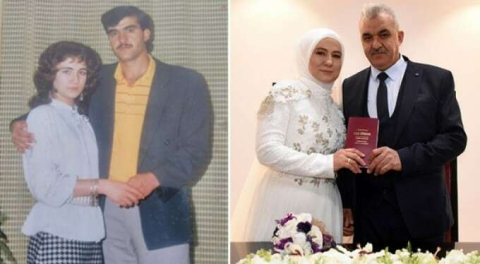 Büyük aşk! 1986'da nişanlandılar, 35 yıl sonra evlendiler