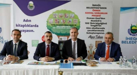 İnegöl'de çocuklar gerçek kahramanların hik&acirc;yeleri ile büyüyecek