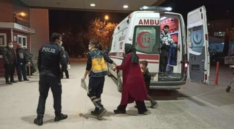 Bursa'da kontrolden çıkan araç inşaat temeline uçtu