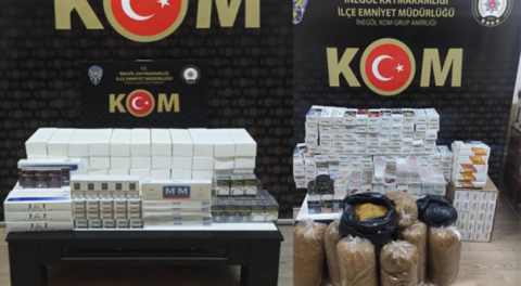 Bursa'da kaçak sigara operasyonu: 2 gözaltı