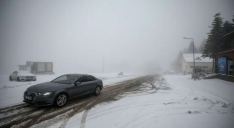 Uludağ beyaza büründü