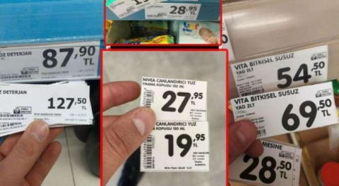 A101'de zam fırtınası! Markette etiket değiştiren çalışanlar paylaştı