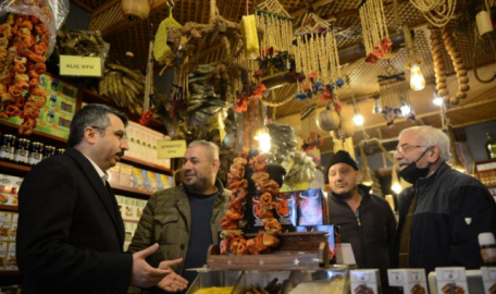 Başkan Yılmaz’dan esnafa ziyaret 