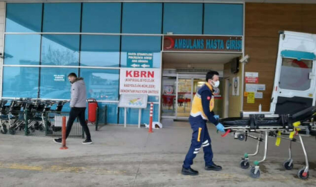 Bursa'da yavru köpeğe sağlıkçı şefkati 