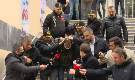 Hemşire Ömür Erez'in katili adliyeye böyle götürüldü