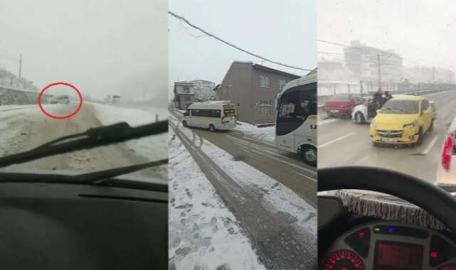 Bursa'da trafik felç... Sürücüler ne yapacağını şaşırdı