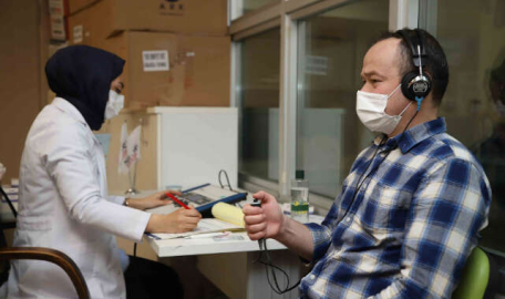 Belediyeden işitme tarama testi...