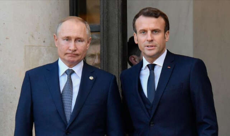 Putin, Macron ile görüştü