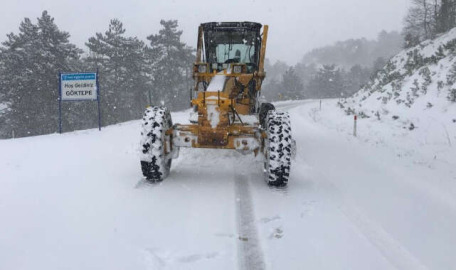 Bursa'da kar ekipleri sahada! 122 mahalle yolu açıldı