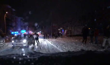 Bursa'da hazırlıksız yakalanan sürücülerin zor anları