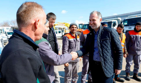 İnegöl'de karla mücadelenin kahramanlarına özel teşekkür