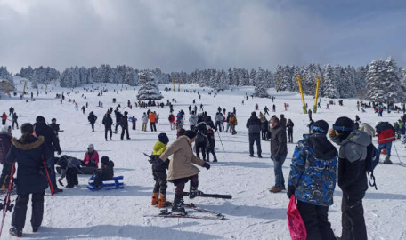 Uludağ'da kar kalınlığı 2 metreye yaklaştı