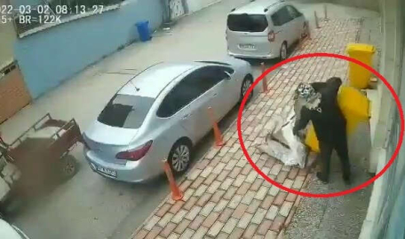 Yok artık...Bursa'da çöp konteynerlerini böyle çaldı 
