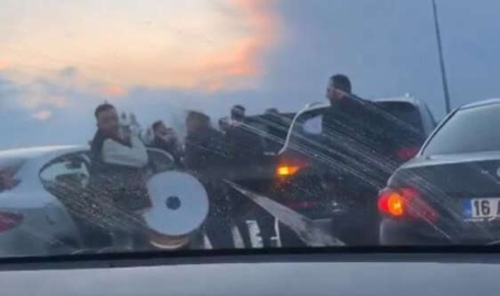 Bursa'da yol kapatan düğün konvoyu cezasız kalmadı  