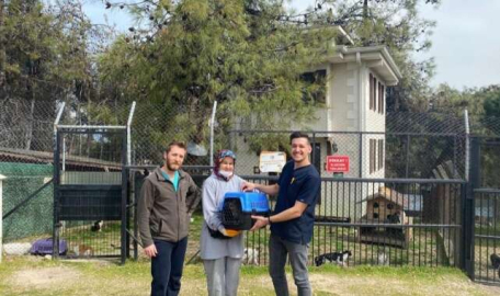 Engelli can dost sıcak yuvaya kavuştu  