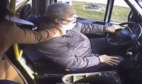 Kadın yolcudan minibüs şoförüne Will Smith tokadı 