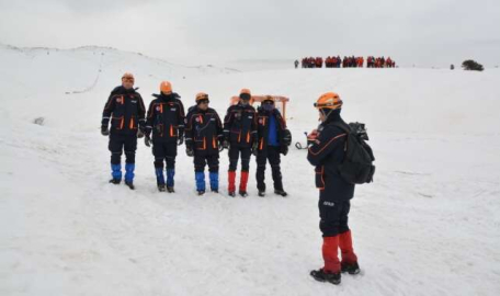 Uludağ'da "Çığ önlemleri ve müdahale tatbikatı"