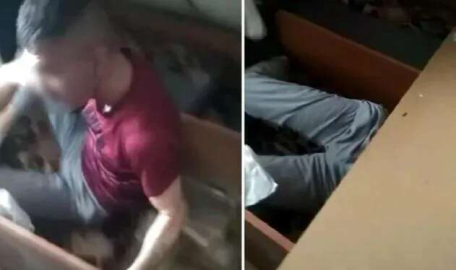 Bazanın altında böyle yakalandı