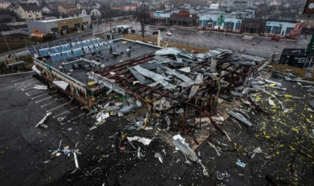 Rusya vurdu, harabeye döndü...