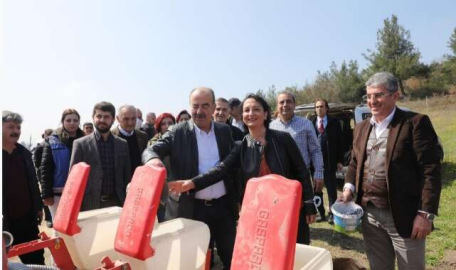 Mudanya Belediyesi ayçiçek tohumlarını toprakla buluşturdu  