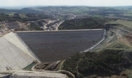 Karacabey Yeşildere Barajında sona doğru  