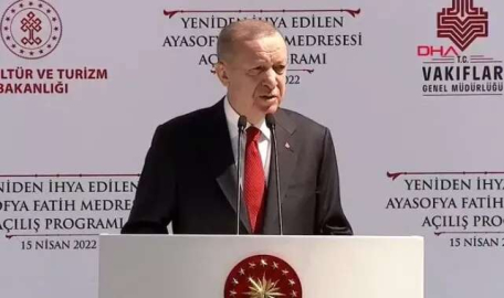 86 yıl sonra yeniden açıldı! Erdoğan'dan önemli açıklamalar