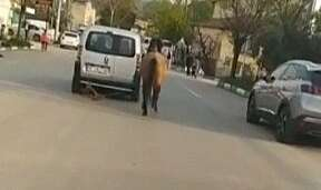 Bursa'da trafikte pes dedirten görüntü