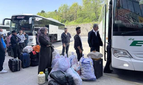 Otogarda bayram yoğunluğu  