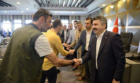 Başkan Yılmaz, personeliyle bayramlaştı 